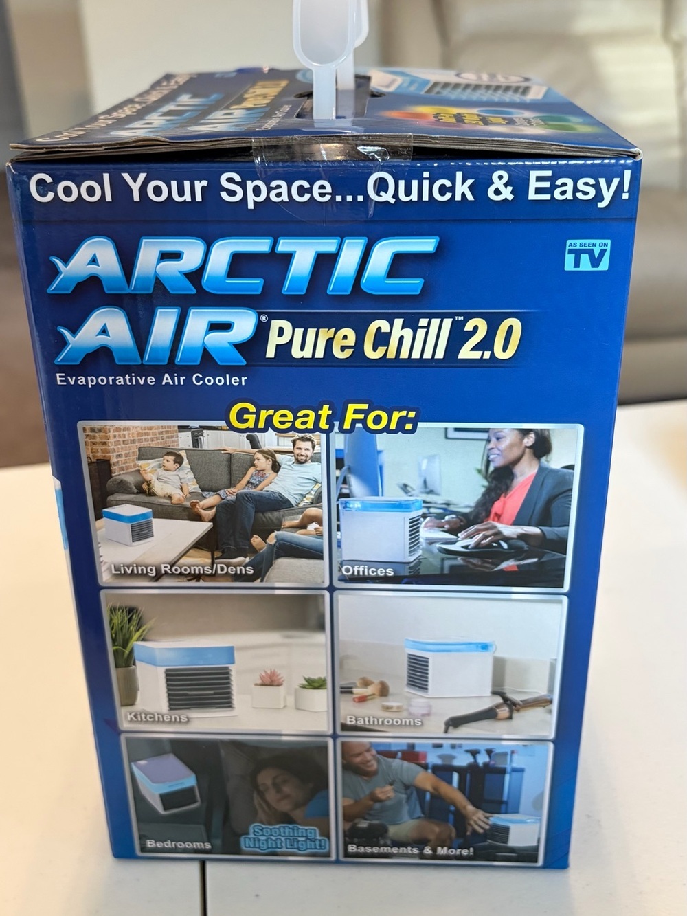 Arctic Air Pure Chill 2.0 Evaporative Air Cooler – New Sealed In Box. - Picture 3 of 6